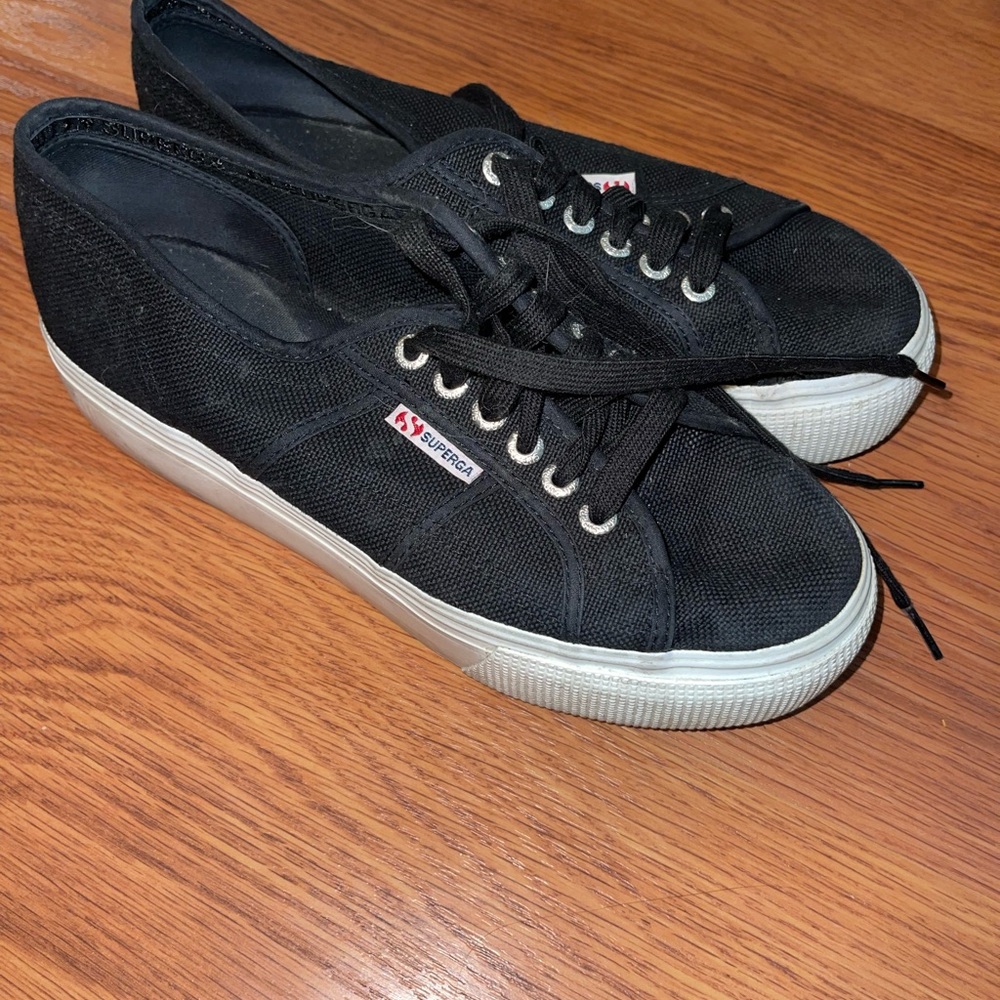 Black Superga size 40 (size 9)